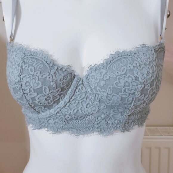 Aerie Real Power Balconette Lace Bra- 32C- New without tags Rare Edition - Picture 11 of 12